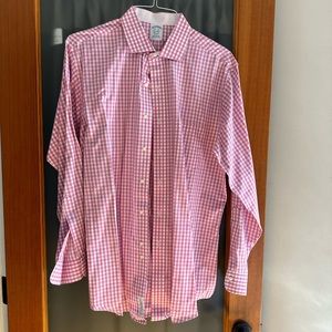 Brooks brothers gingham check dress shirt